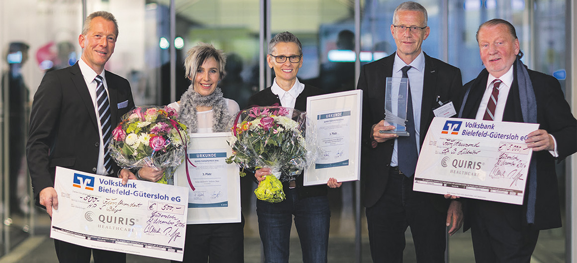 Quiris Therapiepreis 2016 für innovative Behandlungskonzepte Quiris Therapiepreis 2016 für innovative Behandlungskonzepte